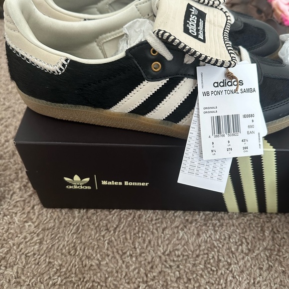 Wales Bonner X adidas Samba Pony Tonal Core Black - Picture 4 of 6